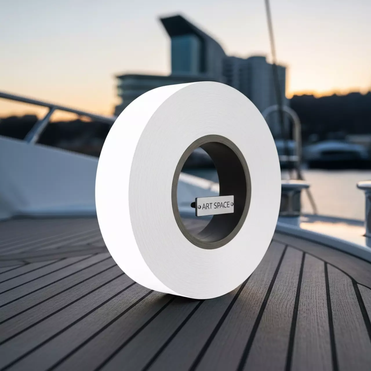 Аренда Лента световозвращающая для жестких поверхностей белая рулон 0,05х50 м на VIP теплоходе (Морпорт Сочи) — ART SPACE