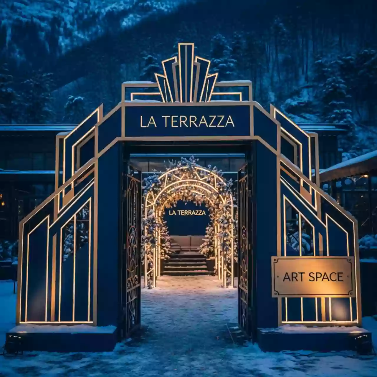 Аренда Леса хомутовые ЛХ 80 УС в ресторане «La Terrazza» — ART SPACE