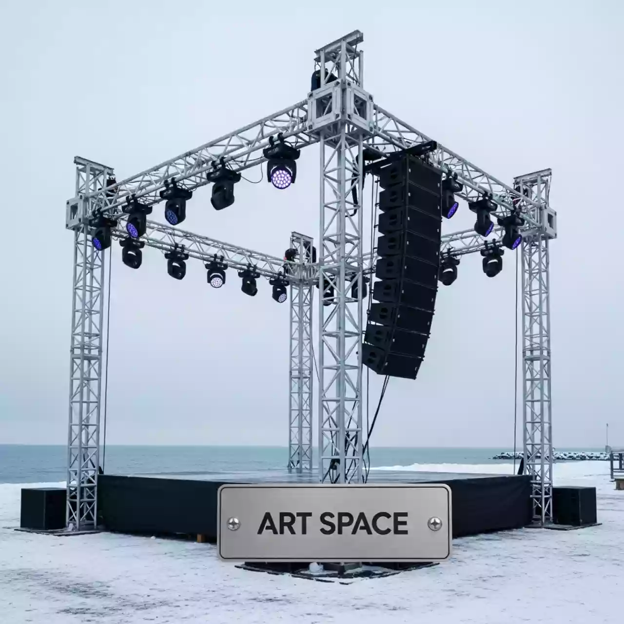 Аренда Леса рамные строительные ЛРСП 30 на пляже «Ривьера» — ART SPACE