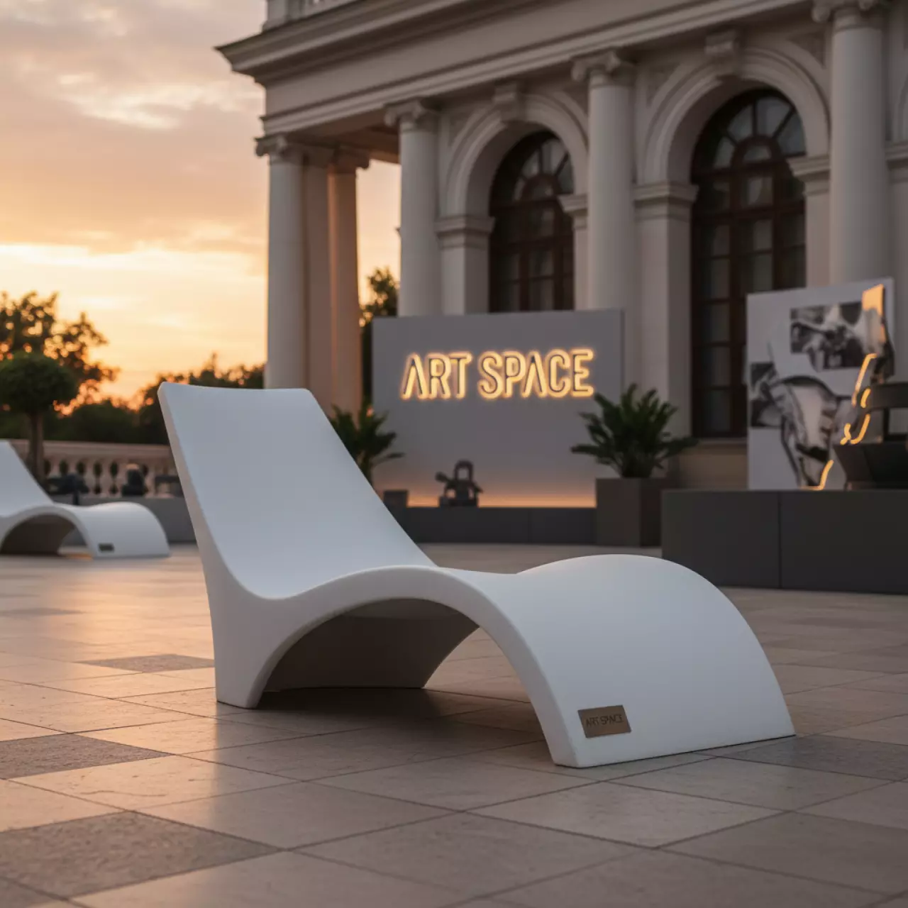 Аренда Лежак пластиковый F3 Basic в Зале органной и камерной музыки — ART SPACE