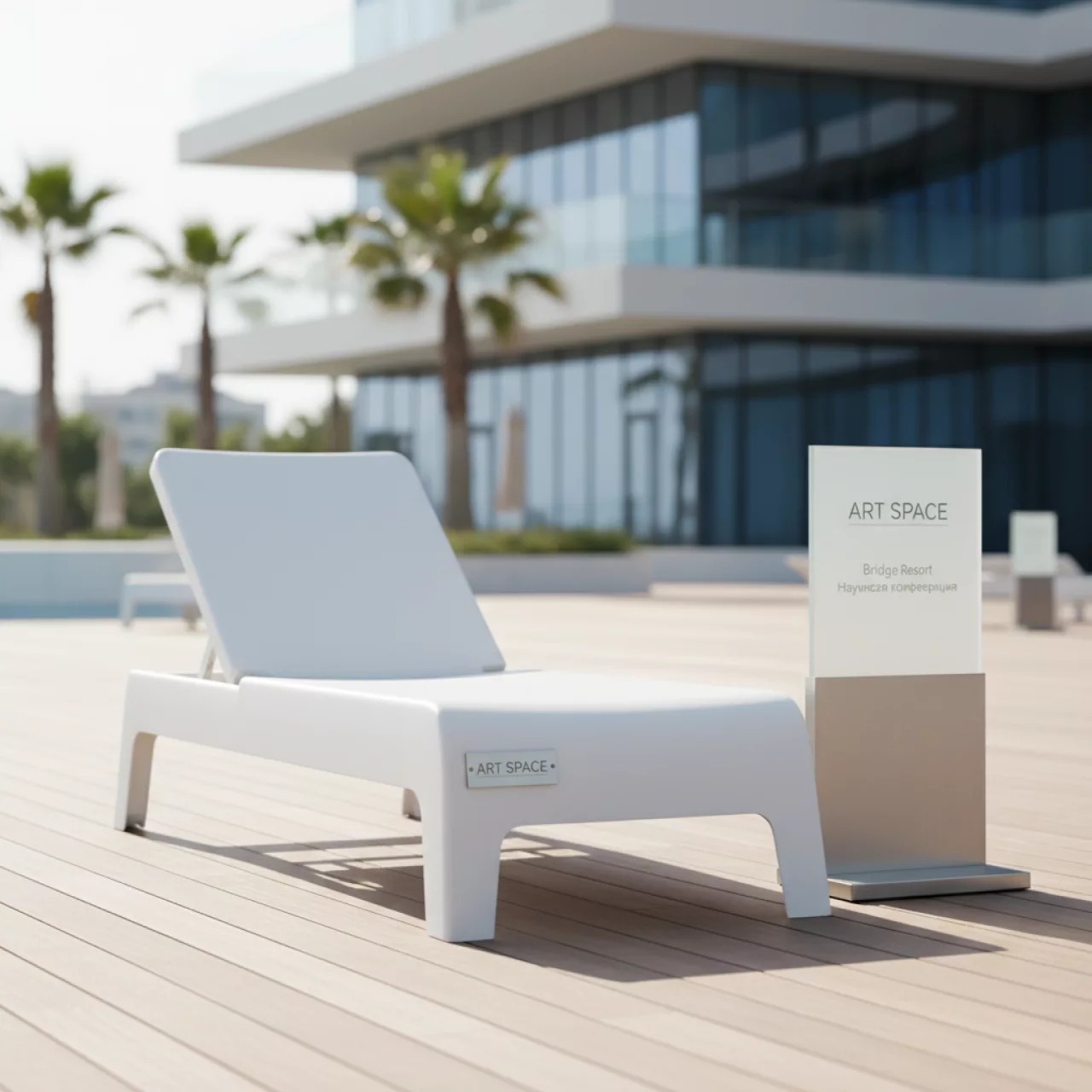 Аренда Лежак пластиковый Surf Basic в Bridge Resort — ART SPACE
