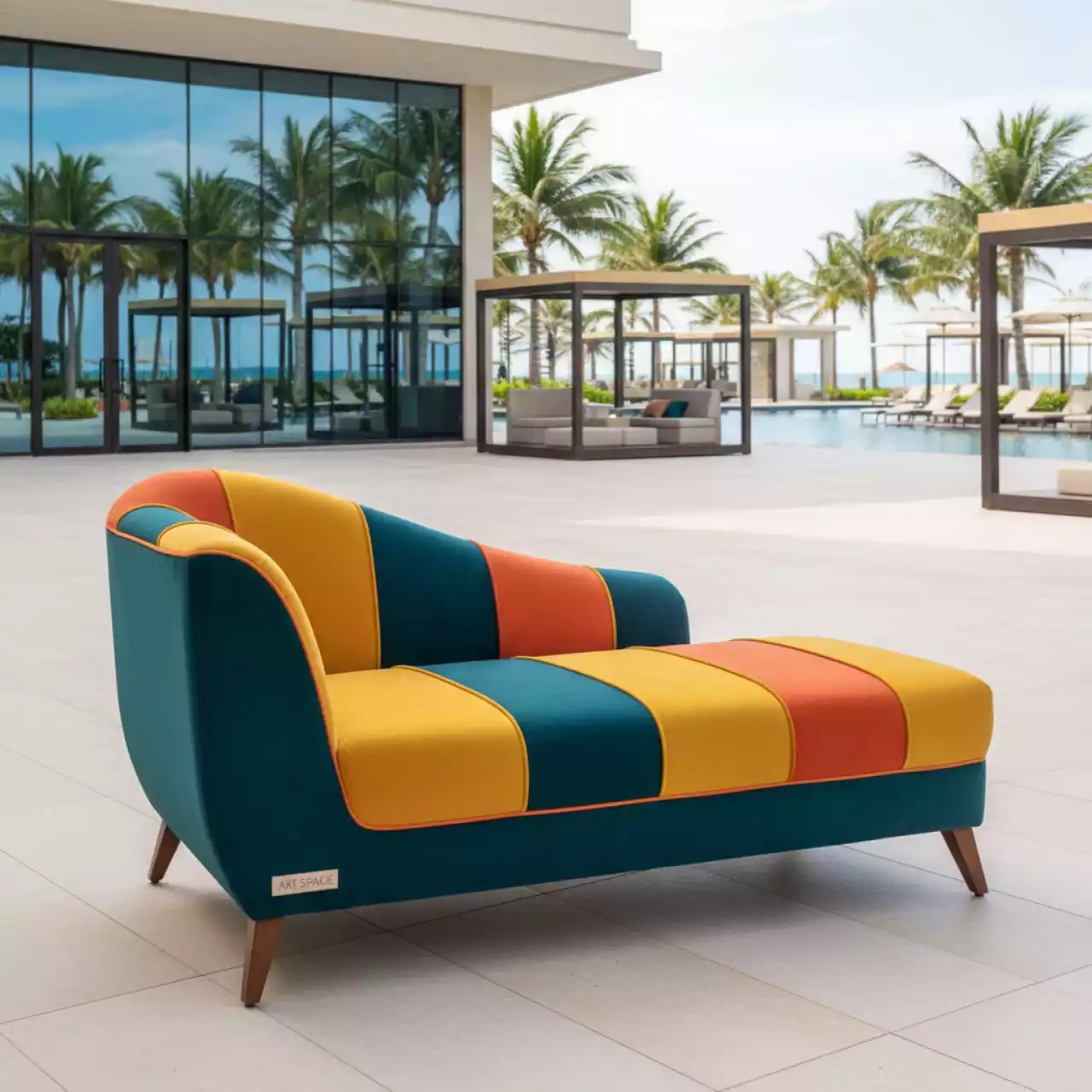 Аренда Лежак с обивкой Five to Nine в Novotel Resort — ART SPACE