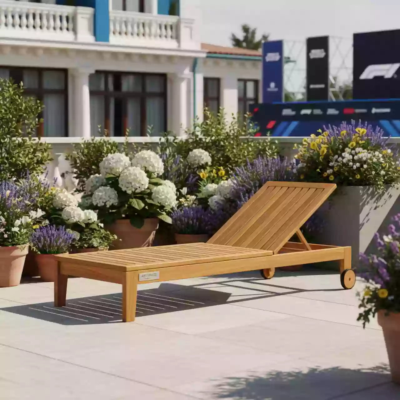 Аренда Лежак шезлонг Алекс из акации в Boutique Hotel PORTUM 1905 — ART SPACE