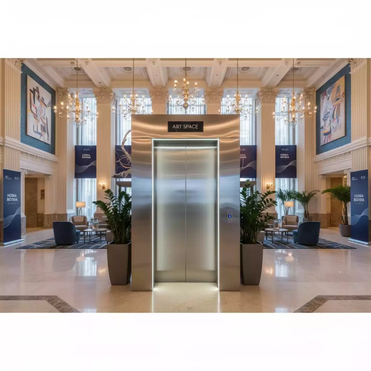 Аренда Лифт Wize Pro PL100US L в Mövenpick Hotel — ART SPACE