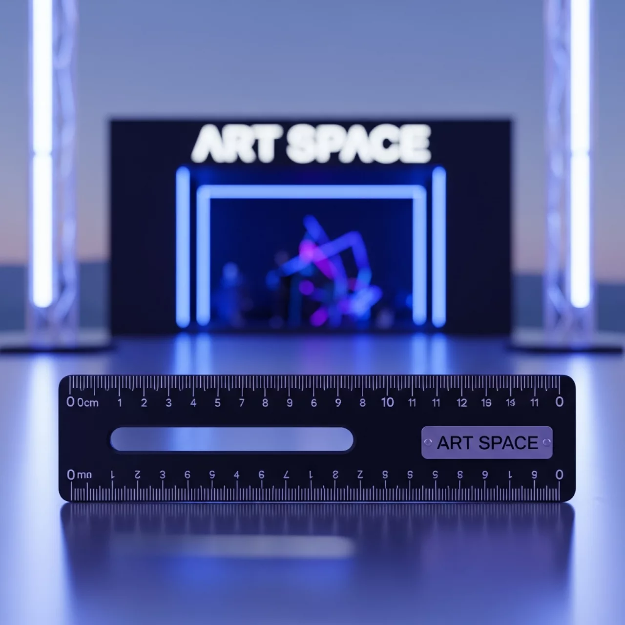 Аренда Линейка Stamm 30 см пластик черная на пляже «Маяк» — ART SPACE