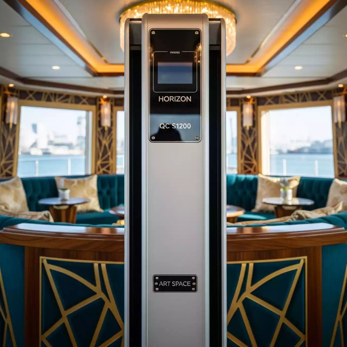 Аренда Листоподборщик Horizon QC S1200 на VIP теплоходе (Морпорт Сочи) — ART SPACE