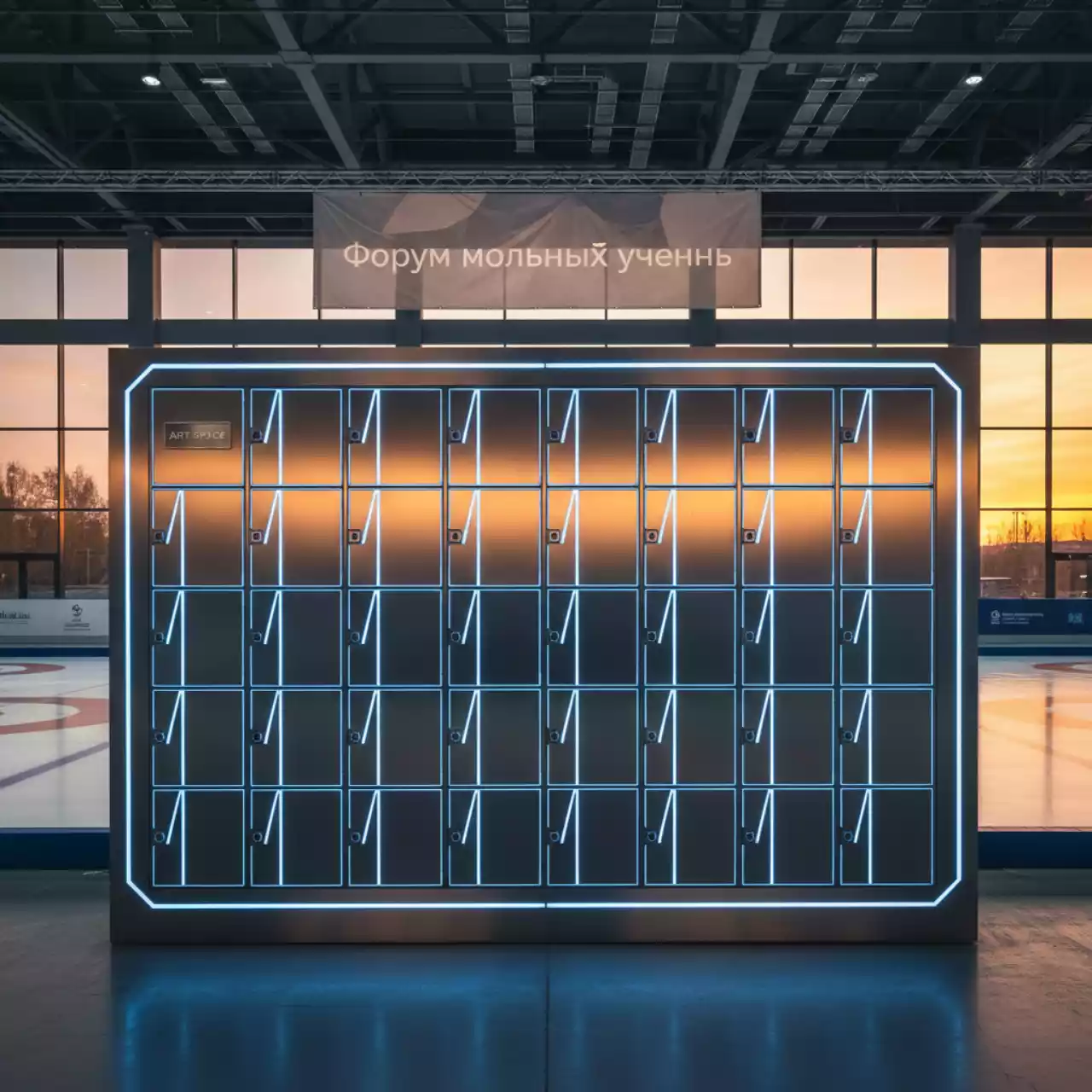 Аренда Локер 120 ячеек в Керлинговом центре «Ледяной куб» — ART SPACE