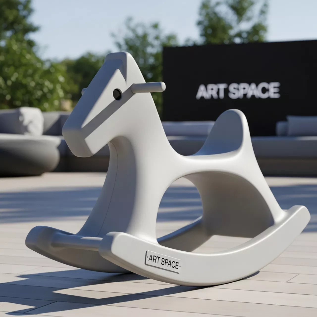 Аренда Лошадка качалка детская пластиковая Pony в санатории «Сочи» — ART SPACE