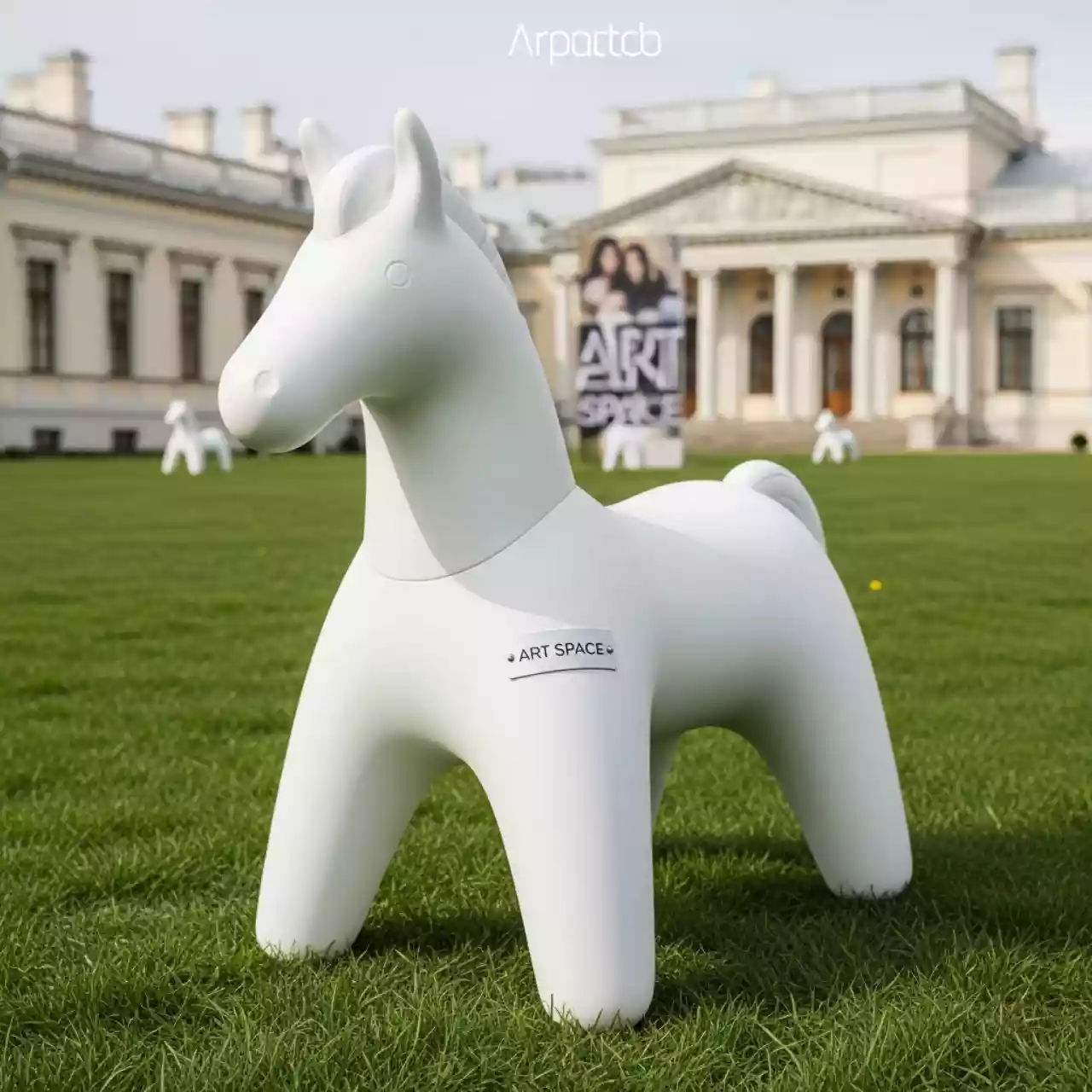 Аренда Лошадки надувные в усадьбе Голицына — ART SPACE
