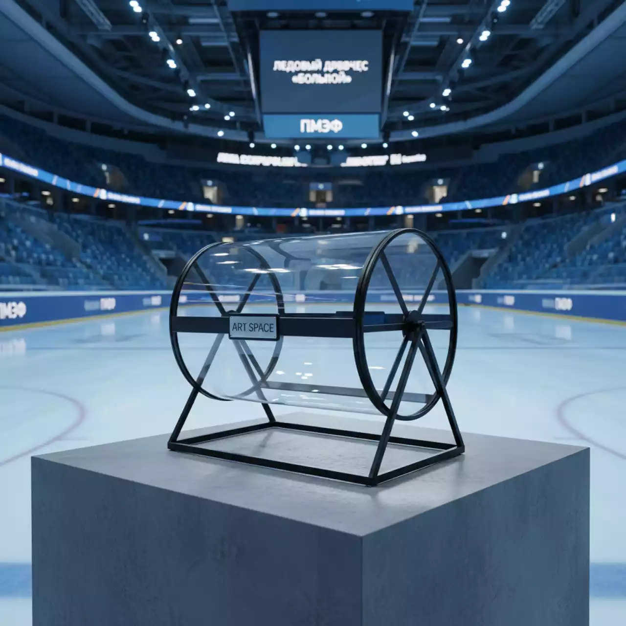 Аренда Лототрон настольный с гранью 18 см в ледовом дворце «Большой» — ART SPACE