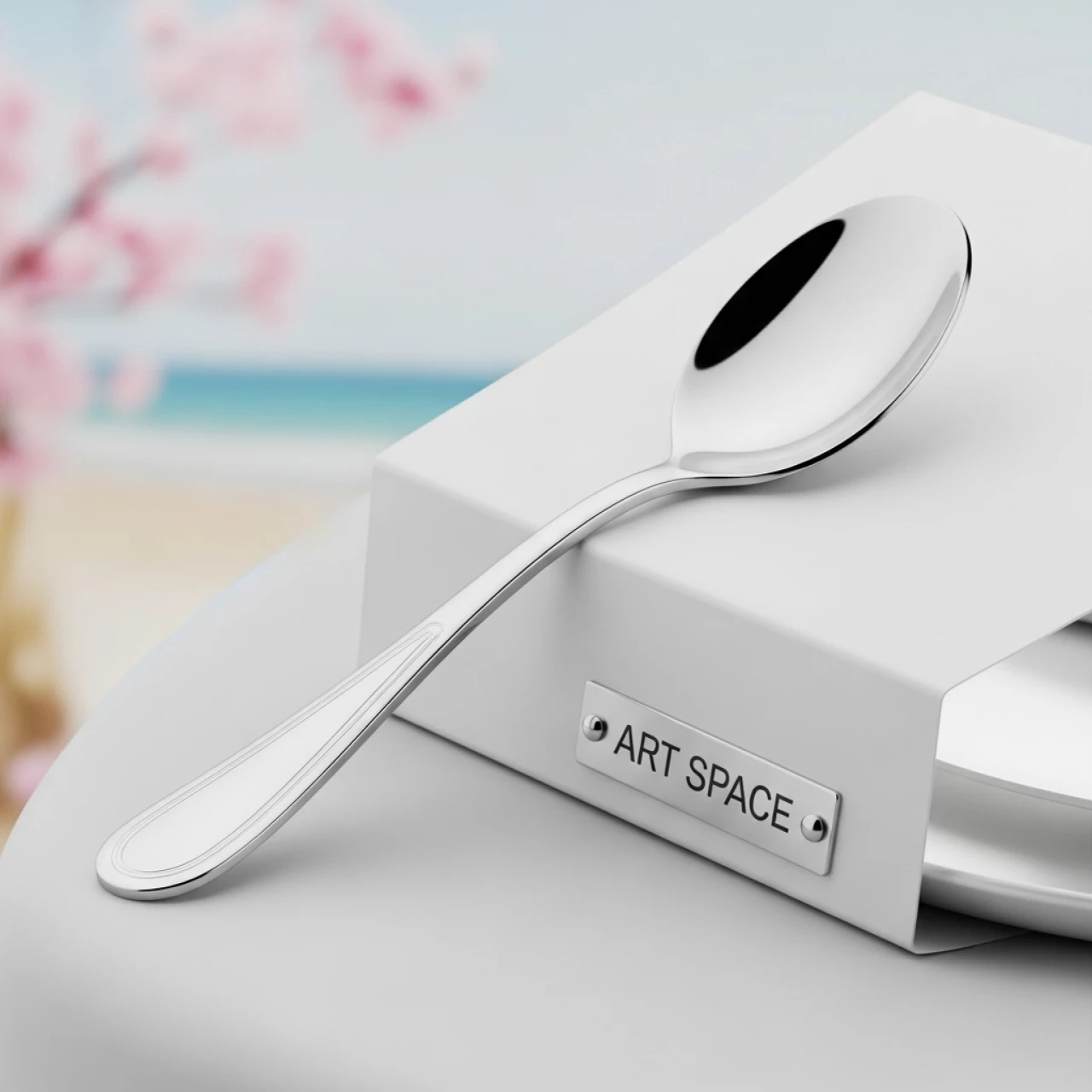 Аренда Ложечка для соуса и десертов 100х23 мм на пляже «Маяк» — ART SPACE