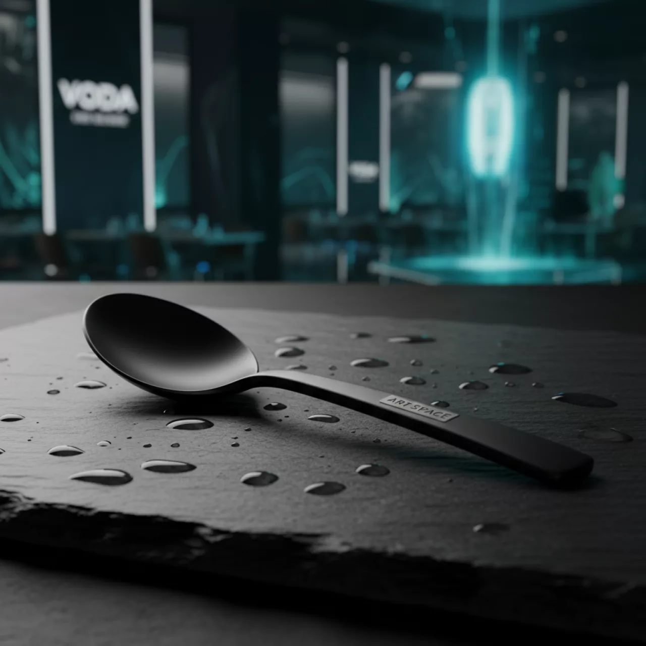 Аренда Ложка чайная Black в ресторане «Voda» — ART SPACE