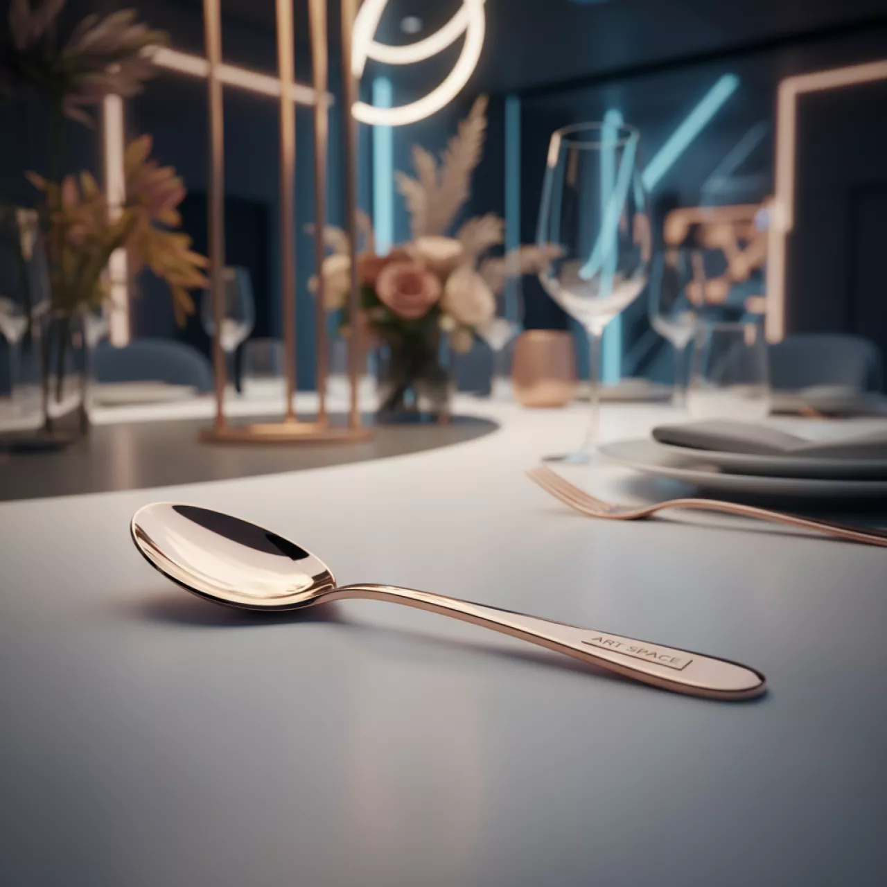 Аренда Ложка чайная Франклин розово золотая в Golden Tulip Rosa Khutor — ART SPACE