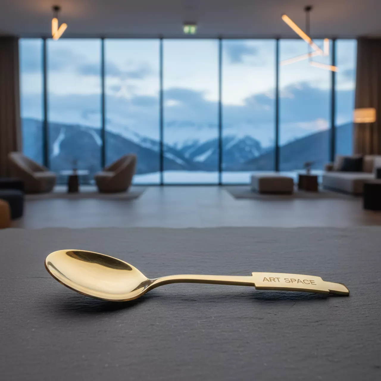 Аренда Ложка чайная Мэдисон золото в Green Flow Hotel — ART SPACE
