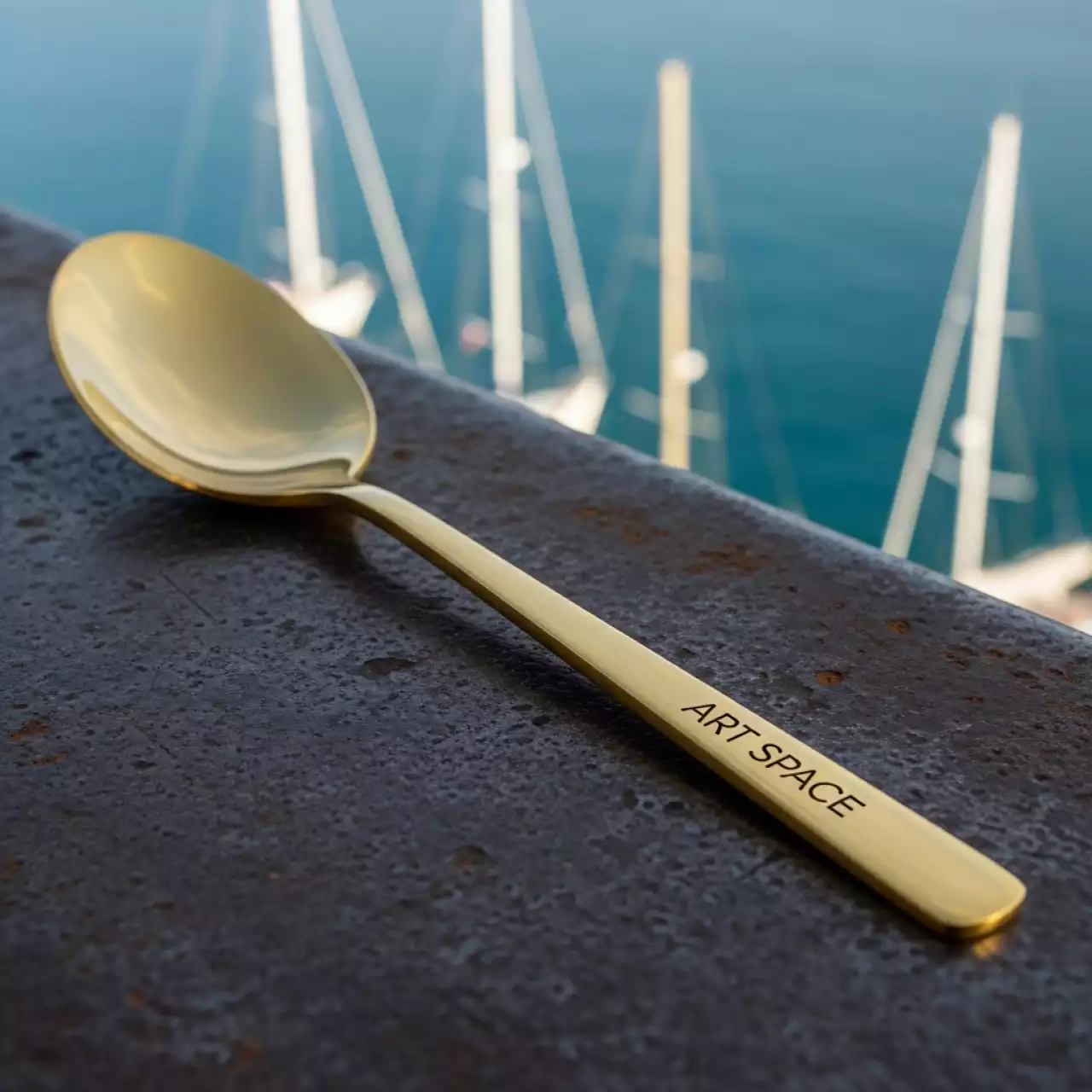 Аренда Ложка чайная Ramus золото на парусной регате (Сочи) — ART SPACE