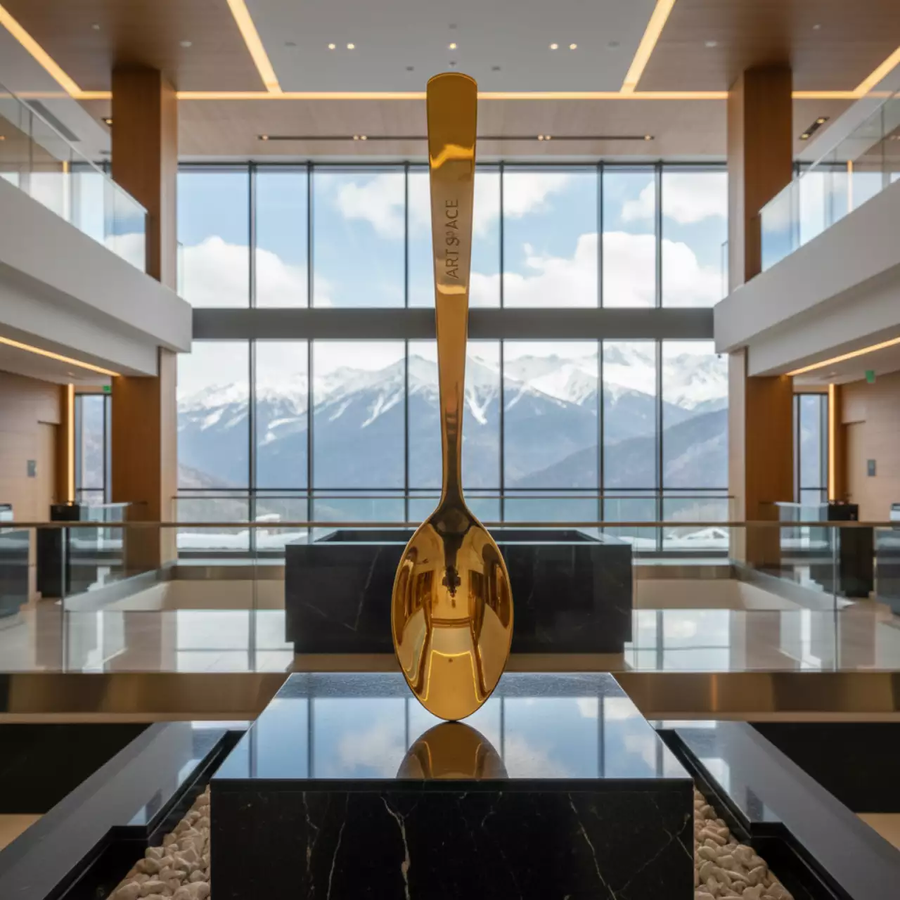 Аренда Ложка чайная золотая Sapporo 140 мм на курорте «Газпром» (Альпика) — ART SPACE