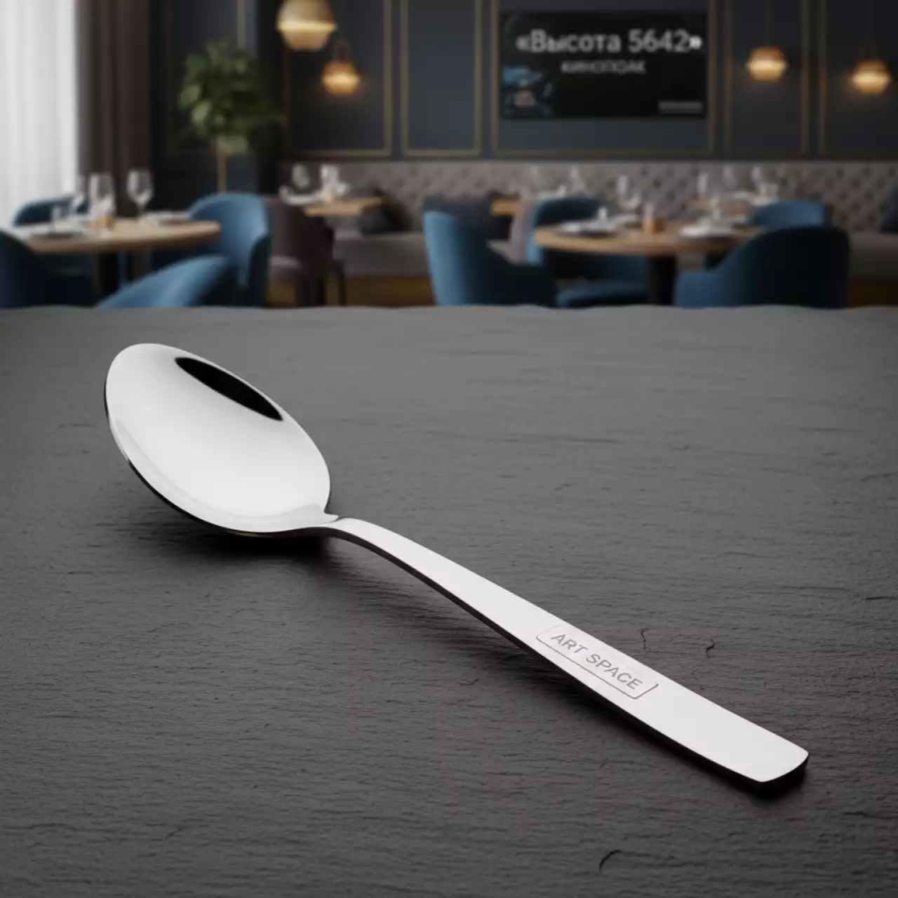Аренда Ложка десертная Kult Luxstahl 186 мм в ресторане «Высота 5642» — ART SPACE