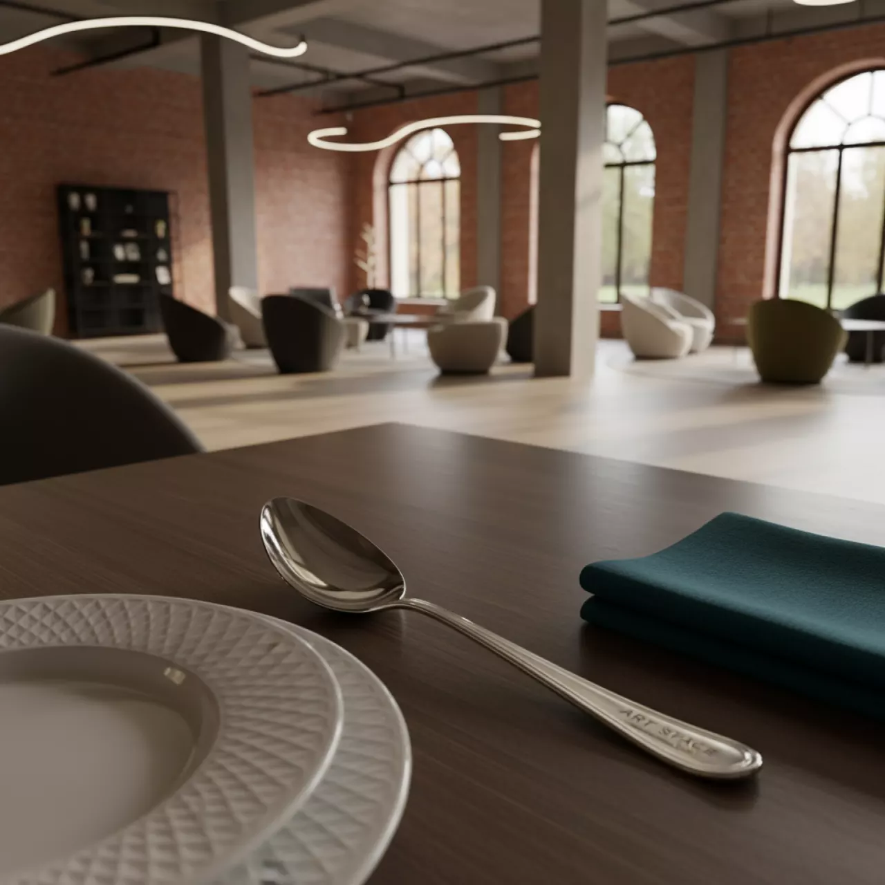 Аренда Ложка десертная Мельхиор в санатории «Металлург» — ART SPACE