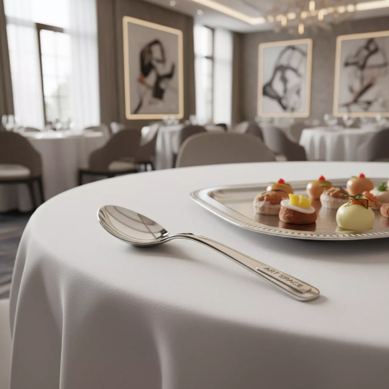 Аренда Ложка для фуршета металлическая в Поляна 1389 Отель и Спа — ART SPACE