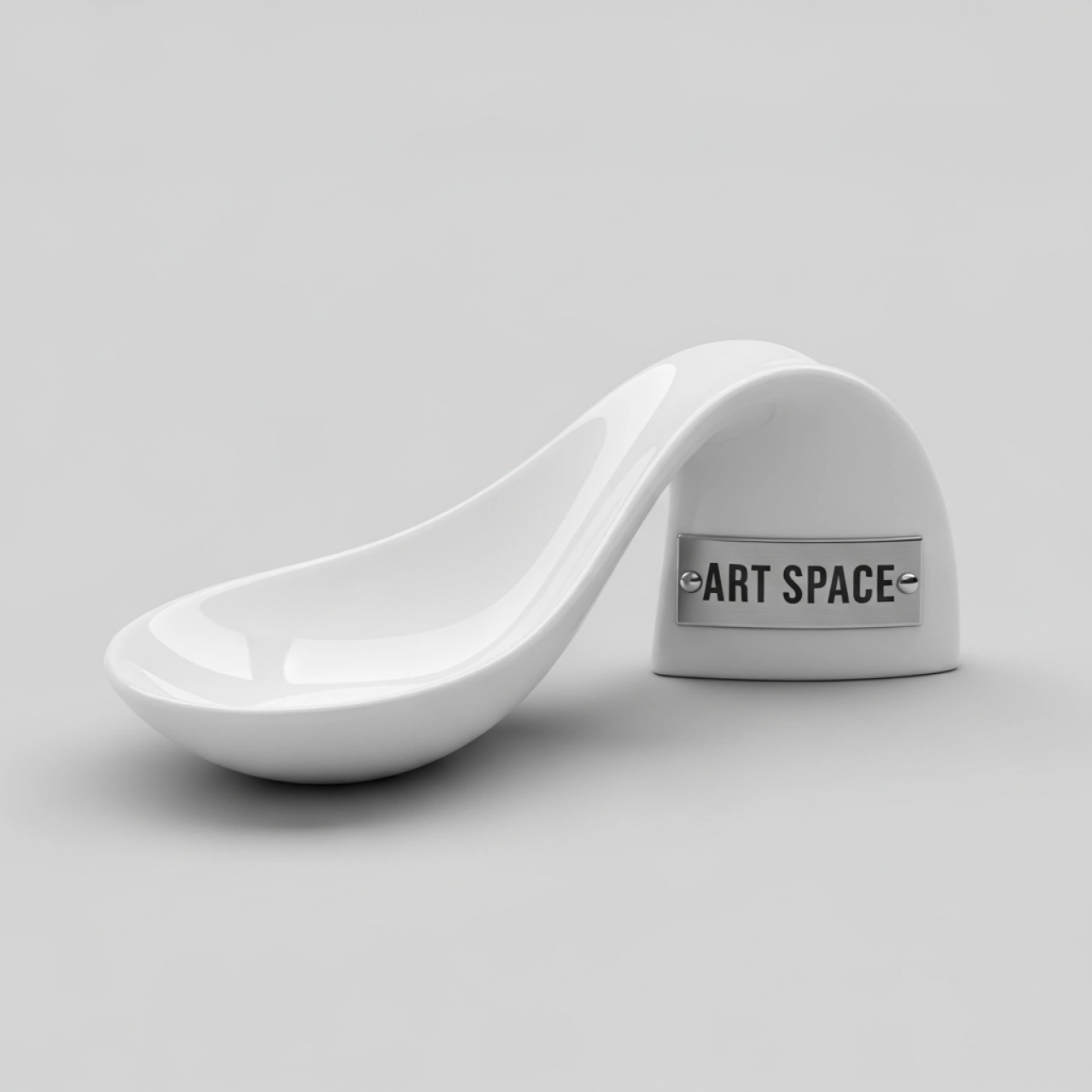 Аренда Ложка для комплимента Капля малая белый пластик в зале «Чайка» (Морпорт) — ART SPACE