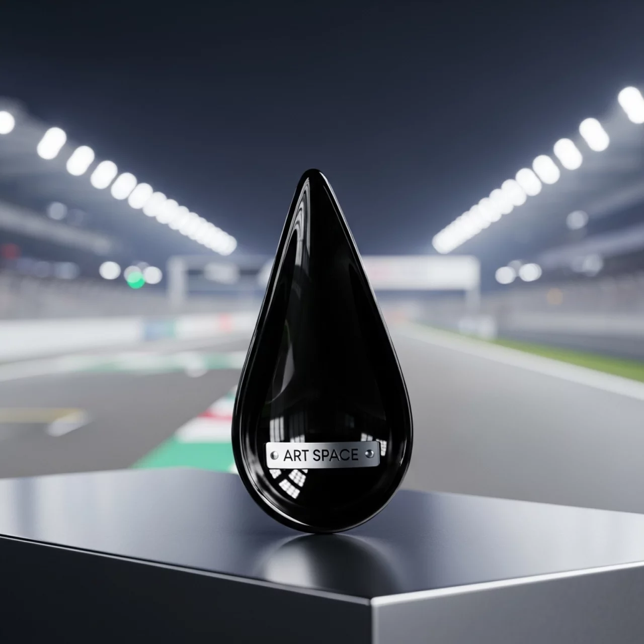 Аренда Ложка для комплимента Капля малая черного пластика 110х45 мм на Сочи Автодроме — ART SPACE