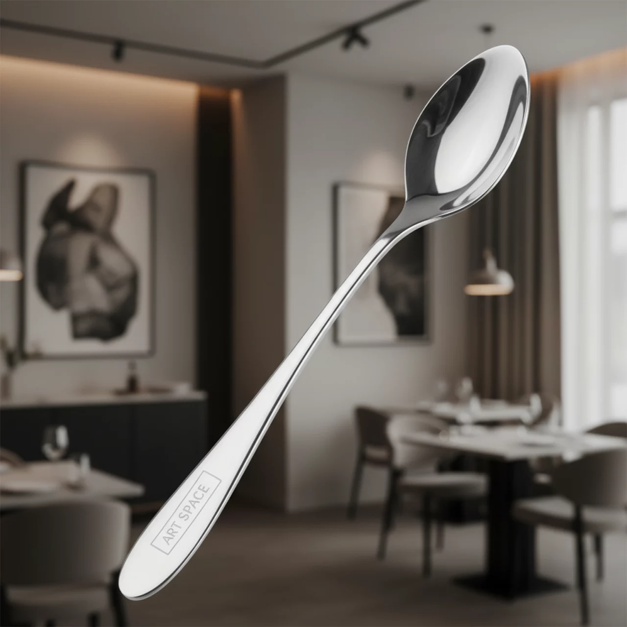 Аренда Ложка гарнирная Luxstahl из нерж. стали 27 см в ресторане «Voda» — ART SPACE