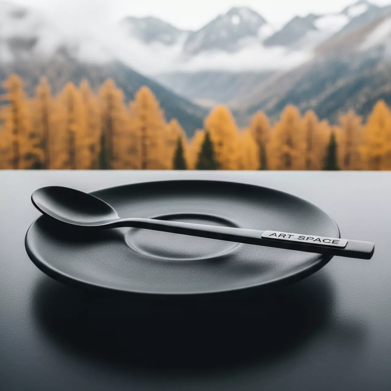 Аренда Ложка кофейная Мэдисон черная на курорте «Газпром» (Альпика) — ART SPACE