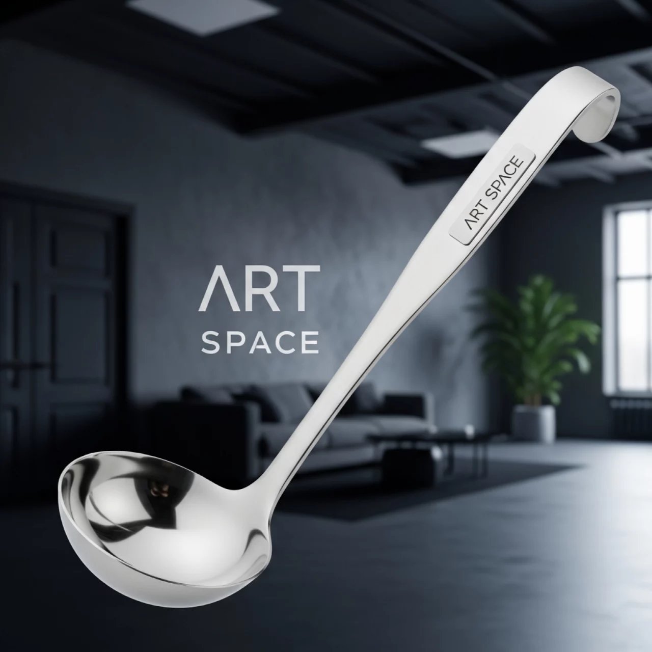 Аренда Ложка соусная Luxstahl из нержавеющей стали 70 мл 27,5 см на Сочи Автодроме — ART SPACE