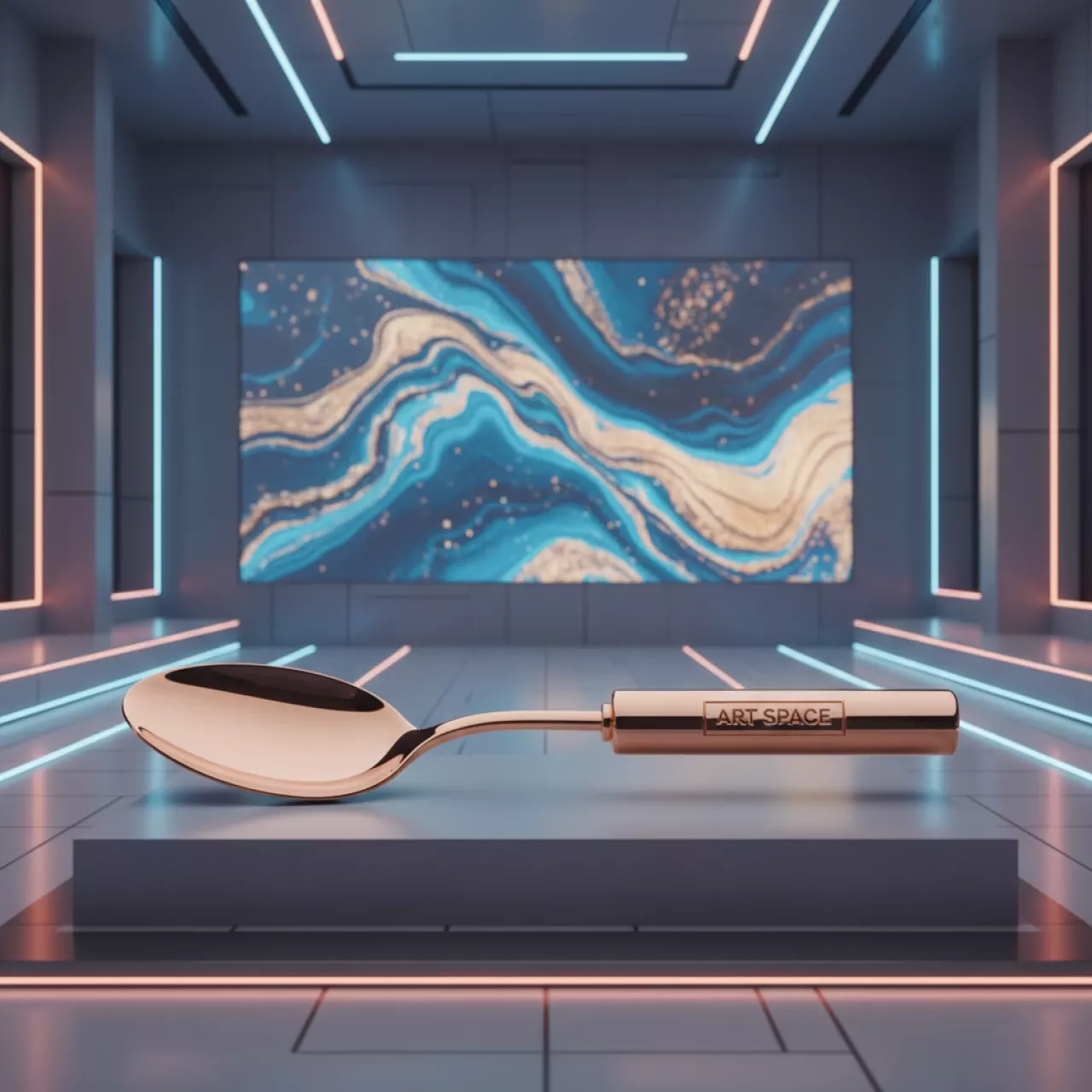 Аренда Ложка столовая Баррель медная в санатории «Октябрьский» — ART SPACE