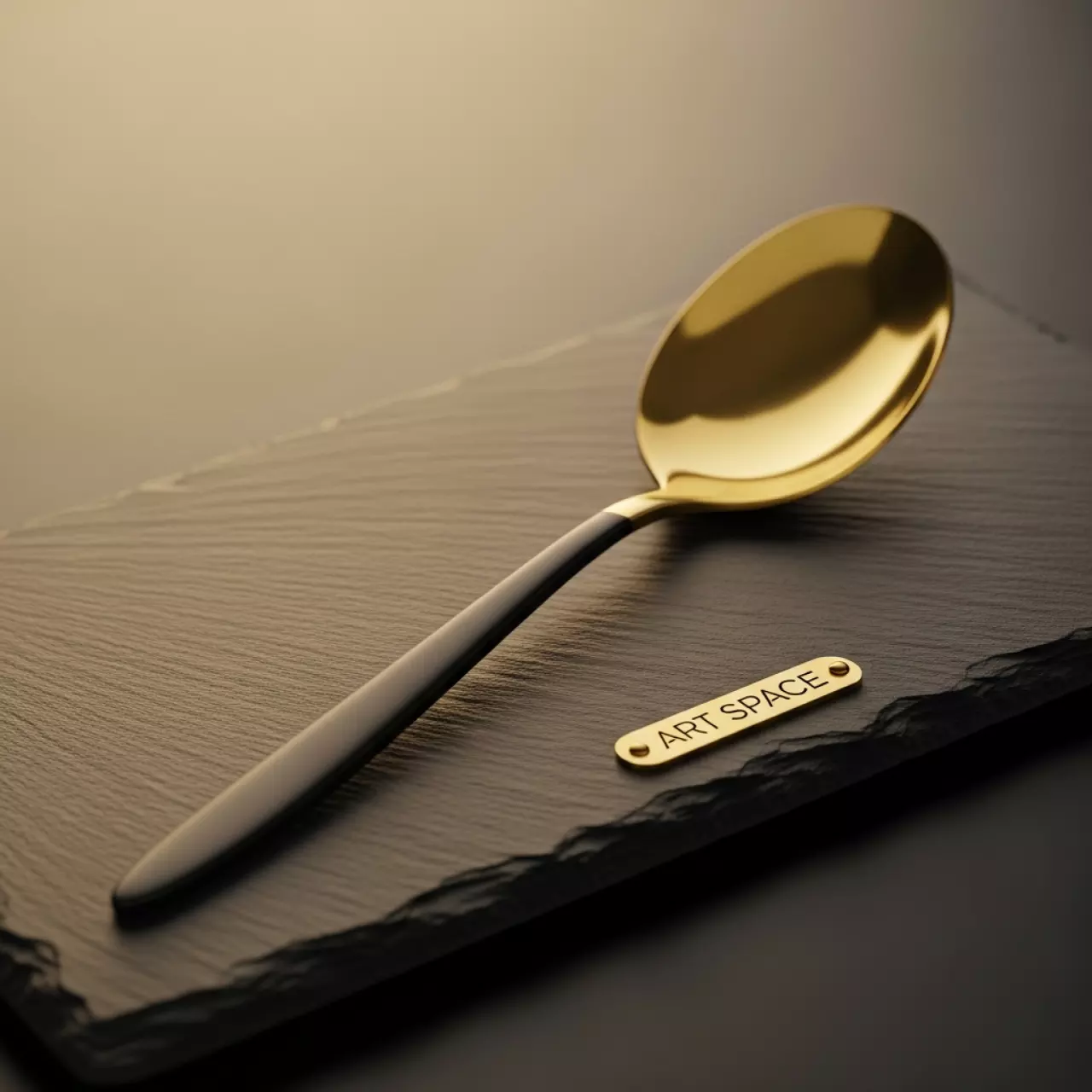 Аренда Ложка столовая Франклин черно золотая в Сириус Арене — ART SPACE