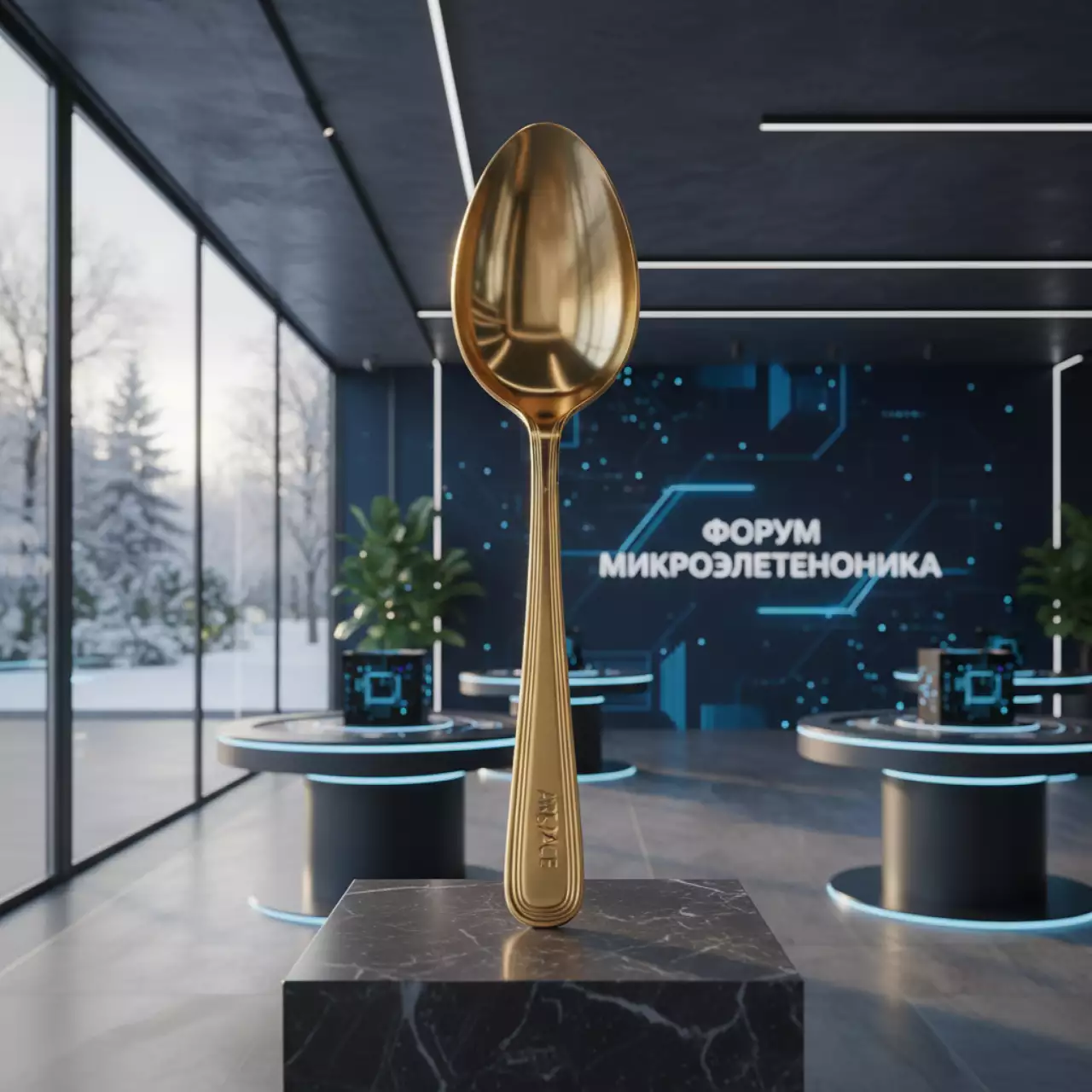 Аренда Ложка столовая золотая Франклин в парке «Ривьера» — ART SPACE