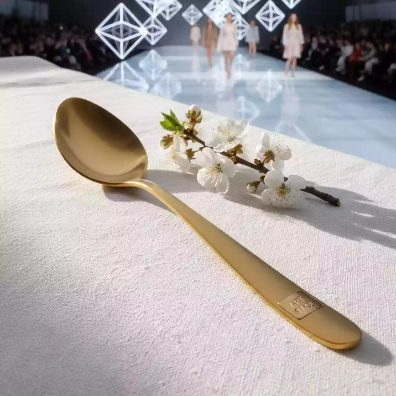 Аренда Ложка столовая золотая Мэдисон в ледовом дворце «Роза Хутор» — ART SPACE