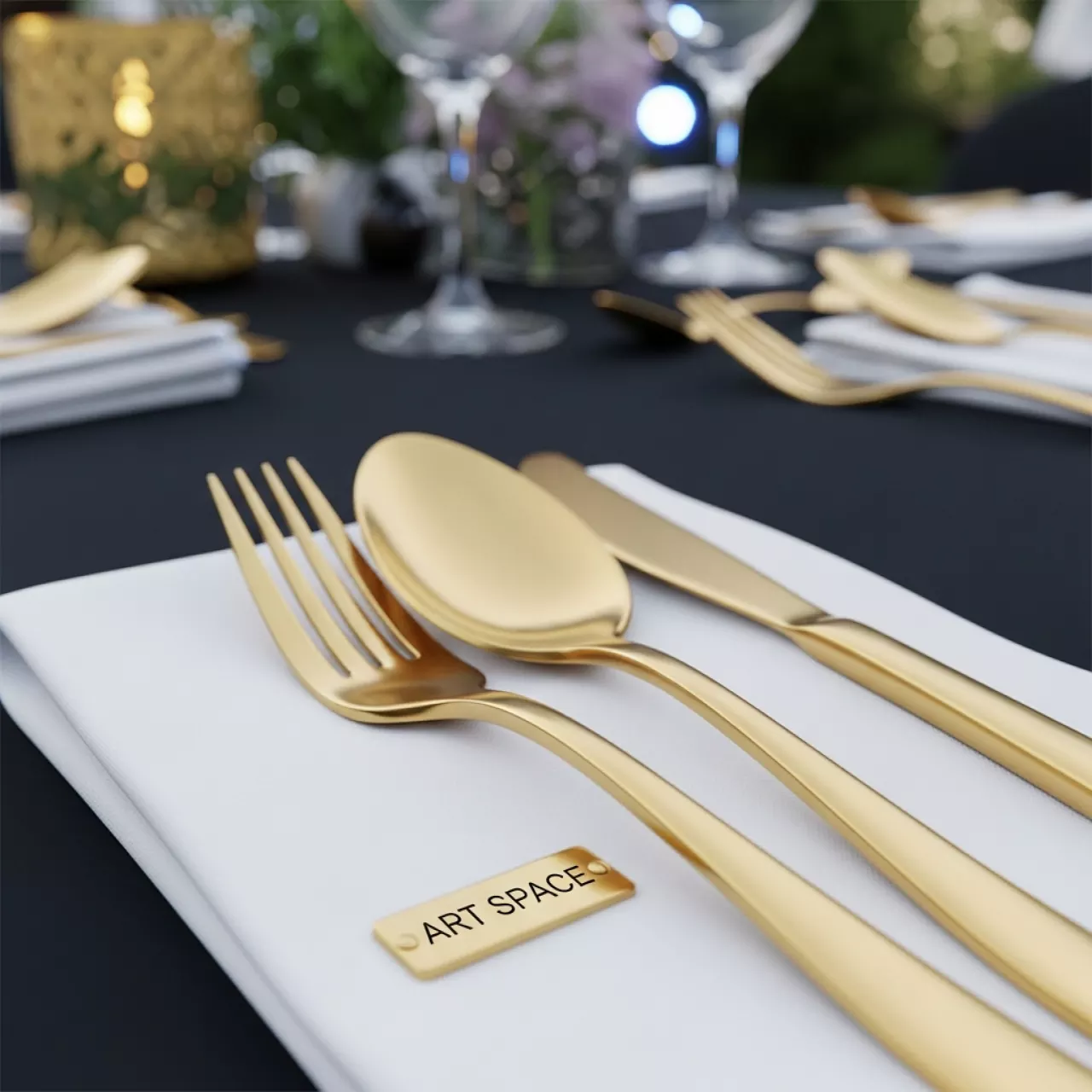 Аренда Ложка закусочная Ramus золото в парке «Ривьера» — ART SPACE