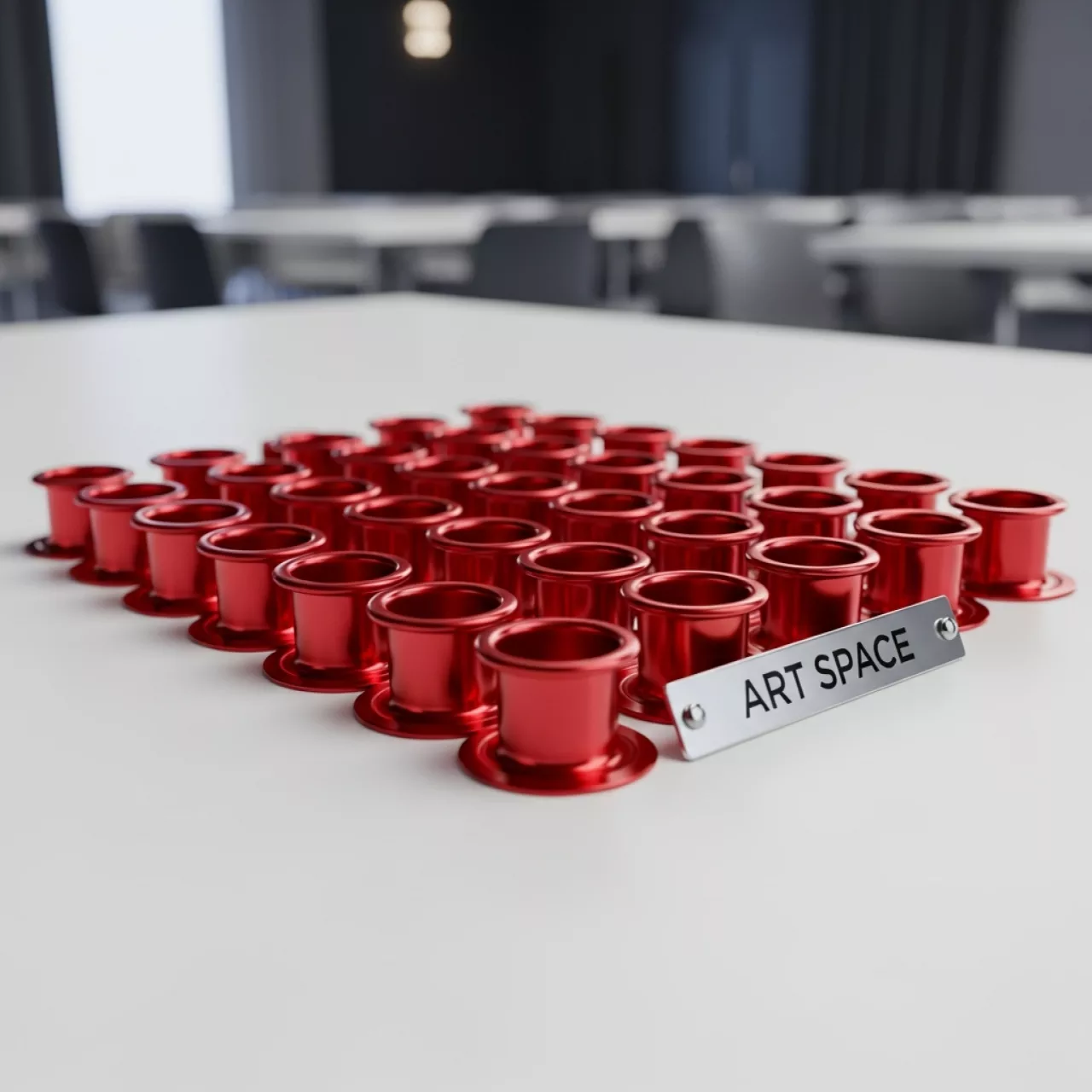 Аренда Люверсы красные Piccolo 4 мм 1000 шт в Delta Sirius — ART SPACE