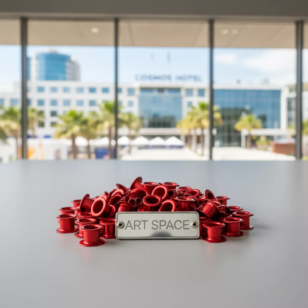 Аренда Люверсы красные Piccolo 4 мм 1 кг в Cosmos Sochi Hotel — ART SPACE