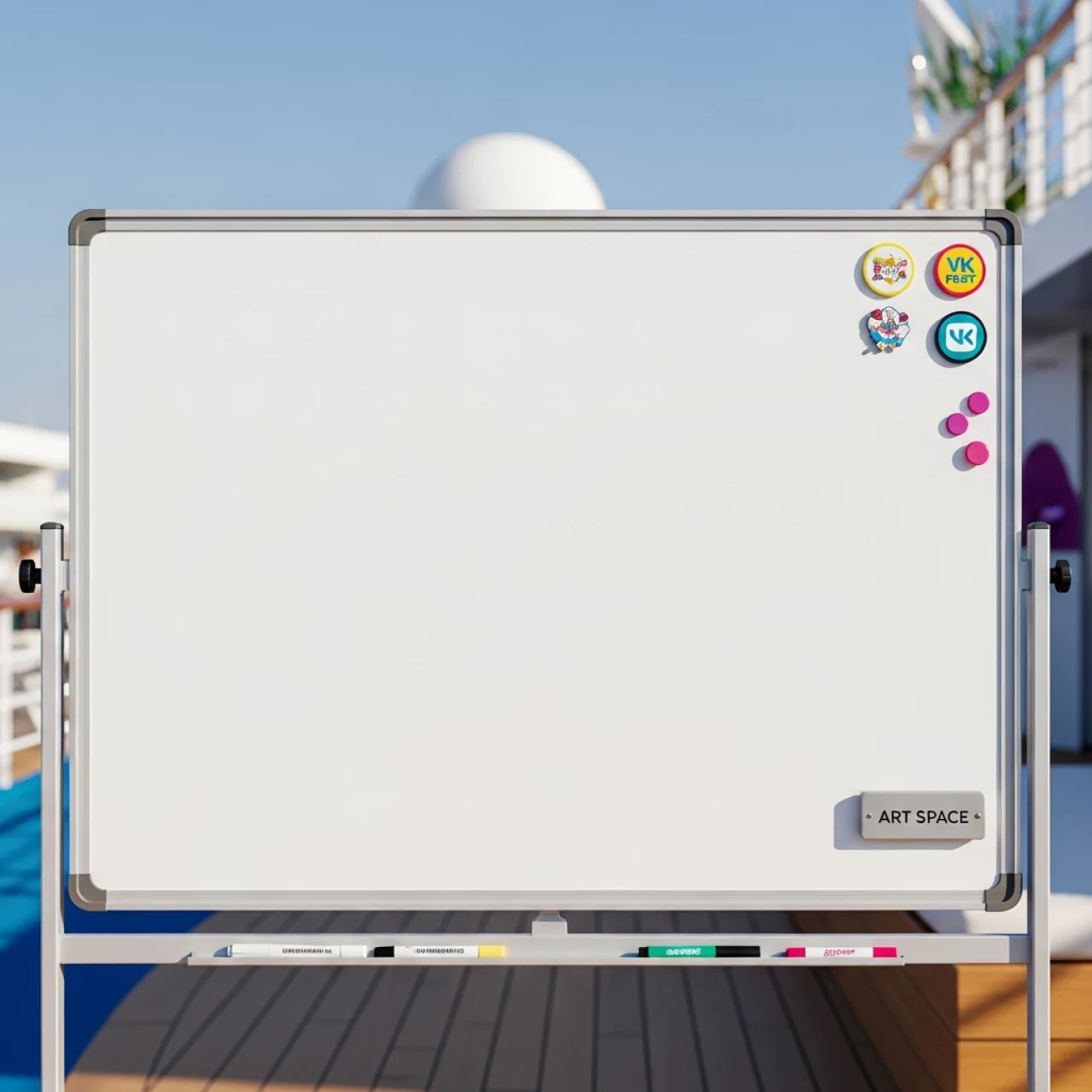 Аренда Магнитно маркерная доска Brauberg Standard 90х120 см на VIP теплоходе (Морпорт Сочи) — ART SPACE