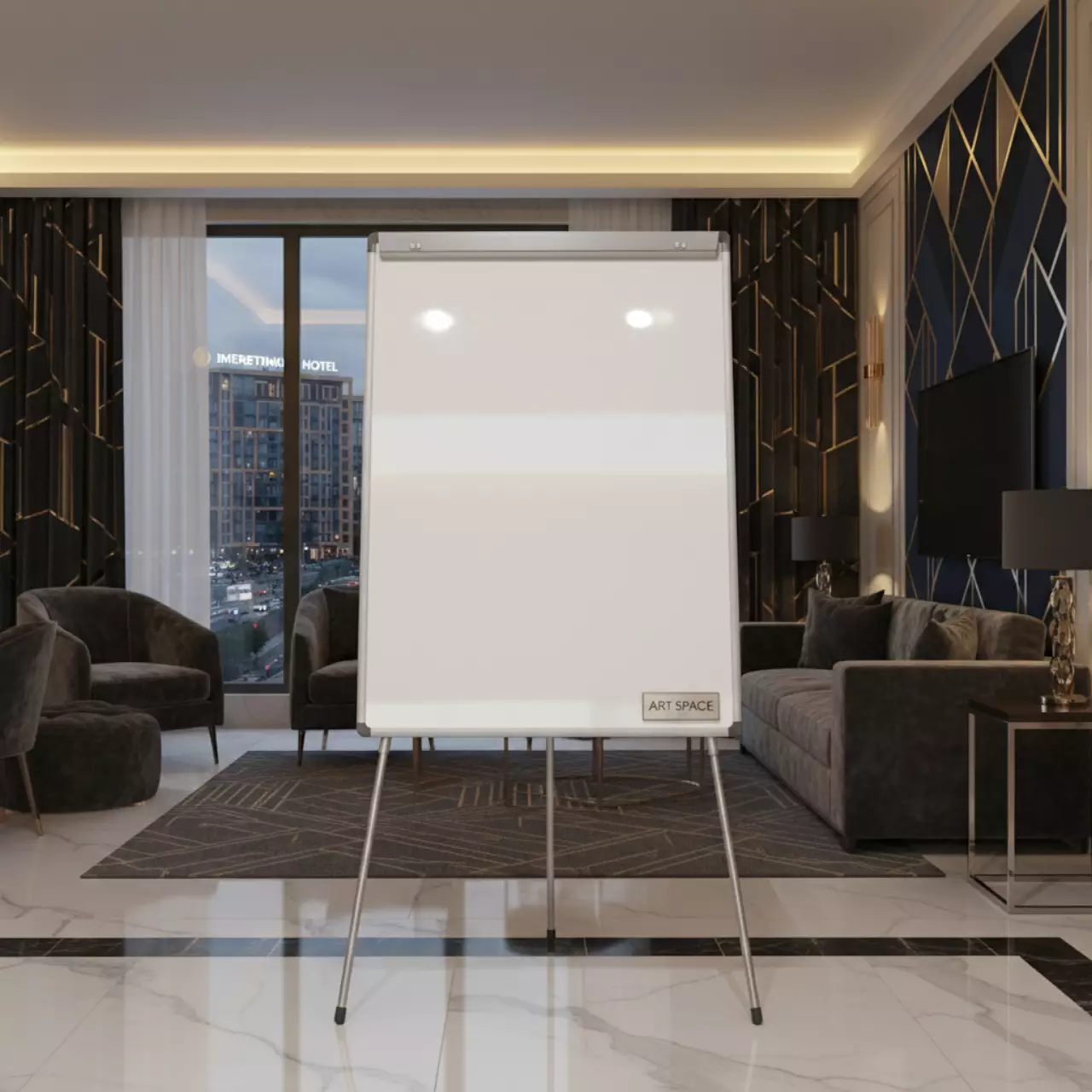 Аренда Магнитно маркерная доска Brauberg Standard 90х120 см в Imeretinskiy Hotel — ART SPACE