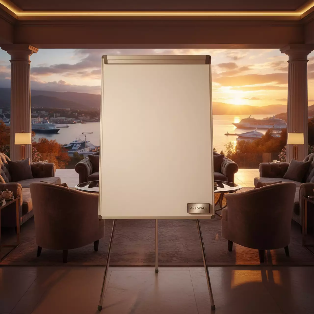 Аренда Магнитно маркерные доски на территории Морпорта Сочи — ART SPACE