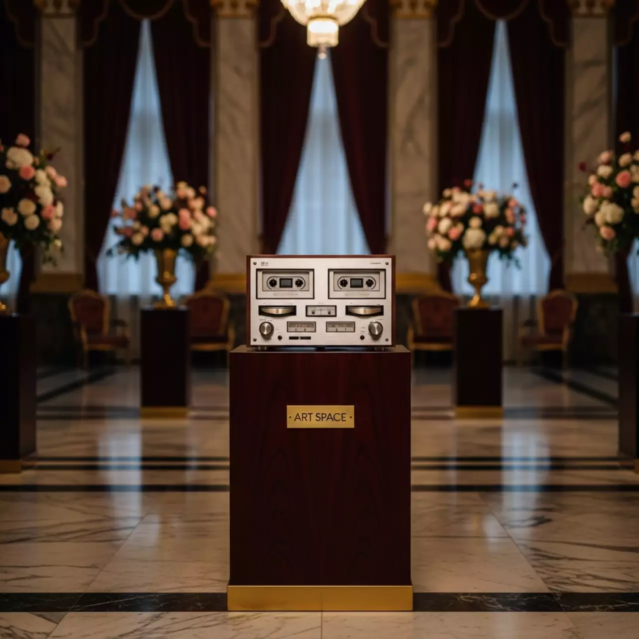 Аренда Магнитофон двухкассетный Sanyo M W 2K в усадьбе Голицына — ART SPACE