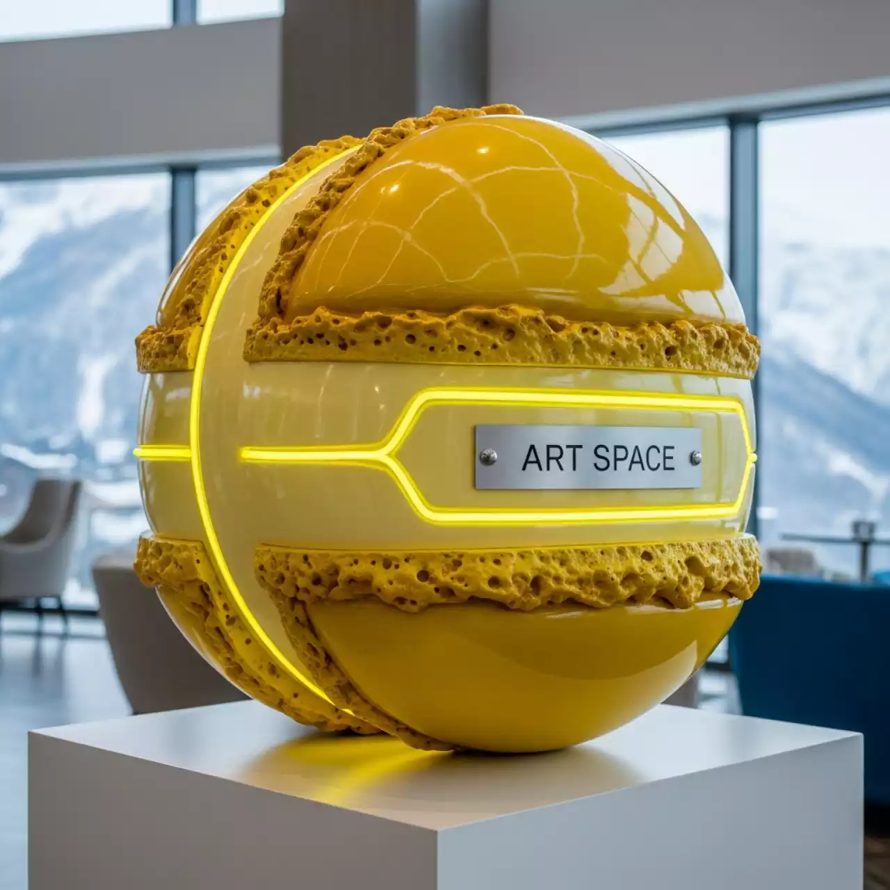 Аренда Макарон желтый в Sochi Marriott Krasnaya Polyana — ART SPACE