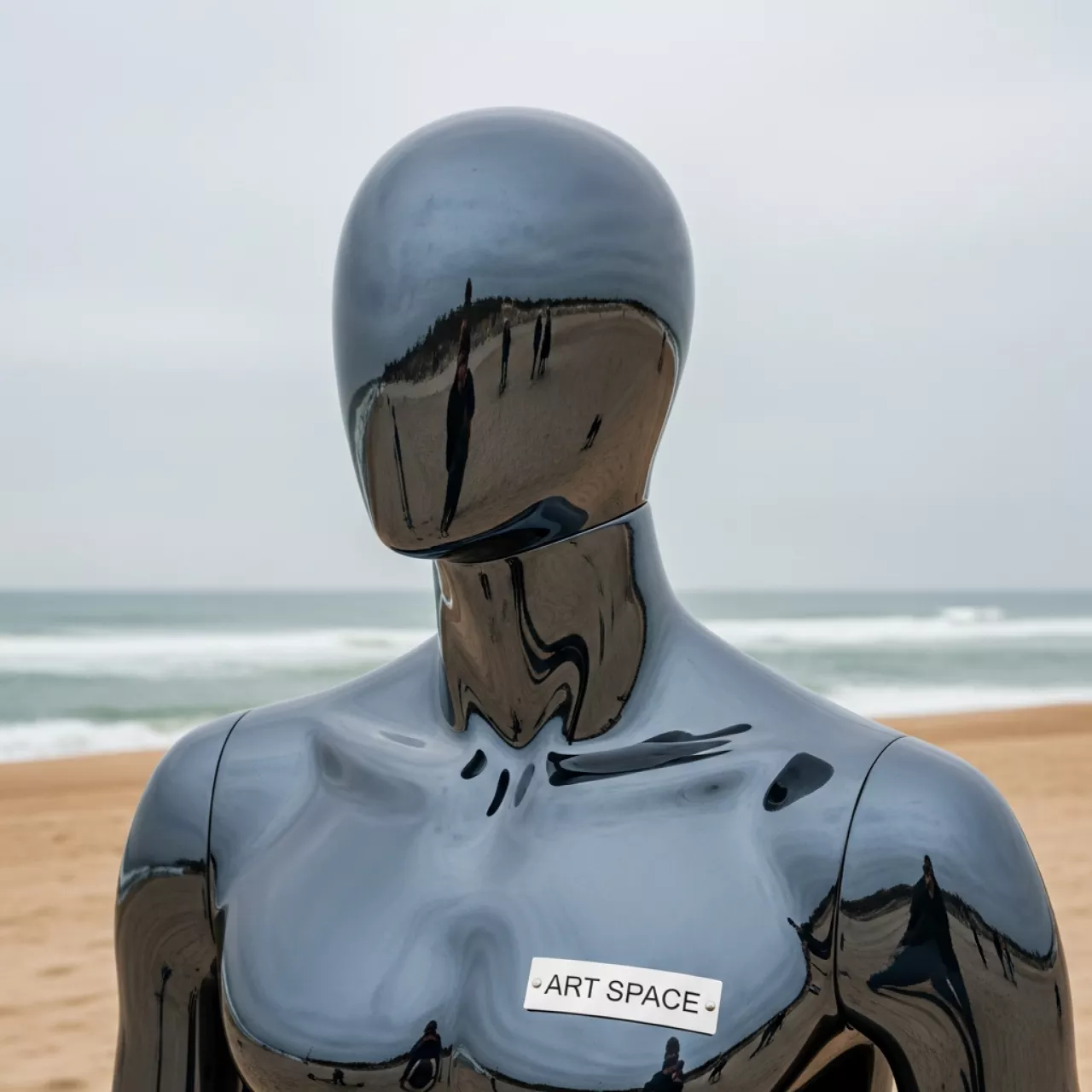Аренда Манекен мужской глянцевый на пляже «Маяк» — ART SPACE