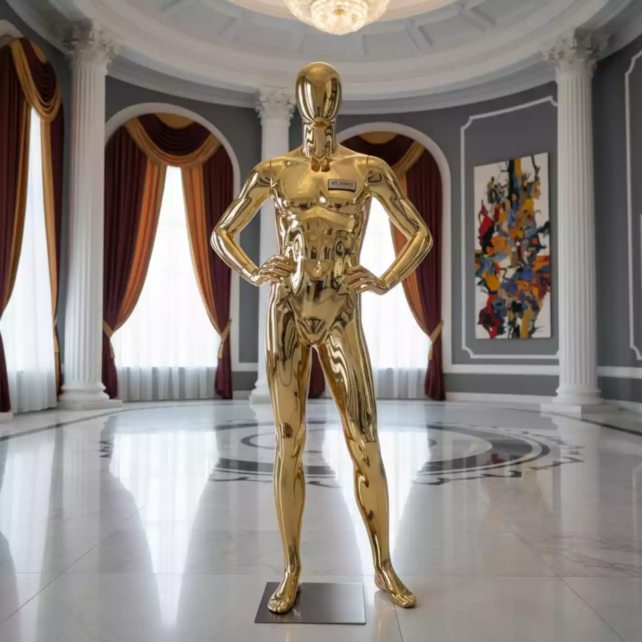 Аренда Манекен мужской золотой в Delta Sirius — ART SPACE
