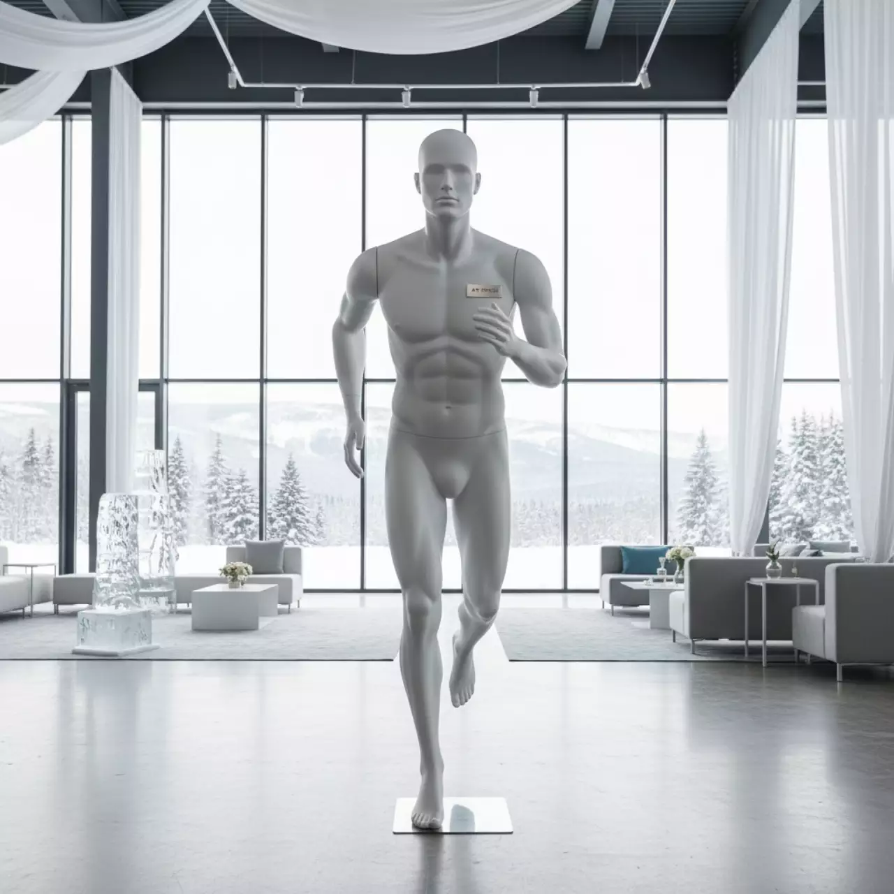 Аренда Манекен спортивный мужской "Бегун" в Gamma Sirius — ART SPACE