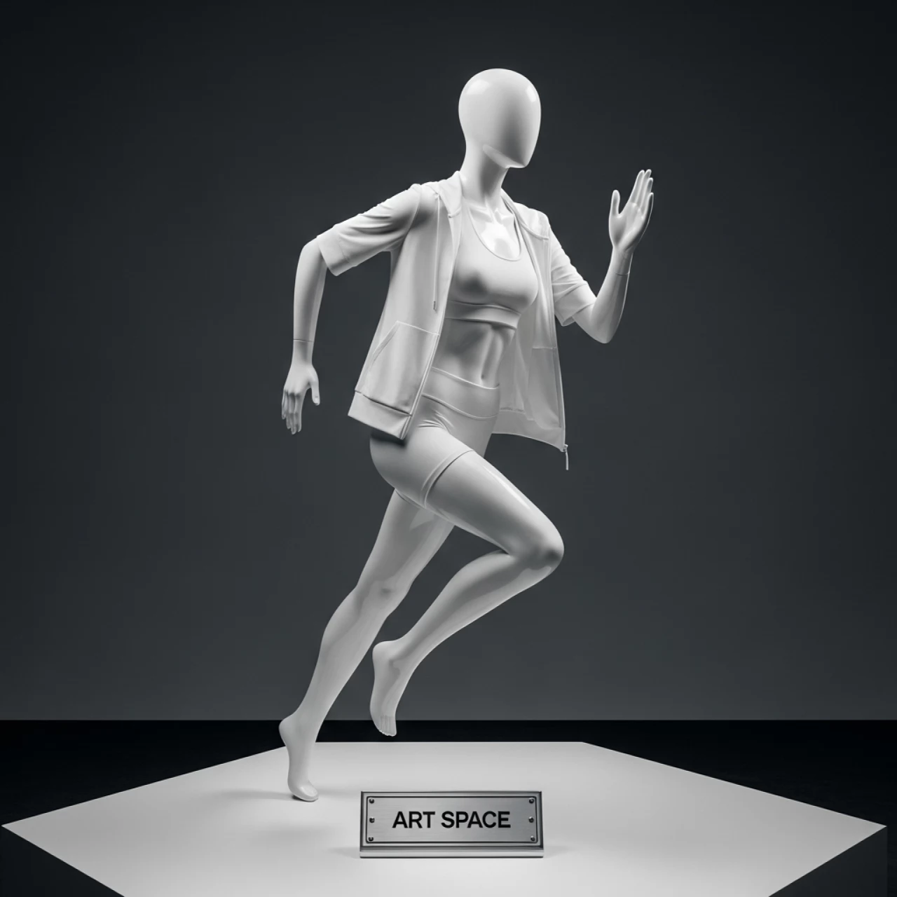 Аренда Манекена спортивного женского "Бегунья" в МФК «Горный» — ART SPACE