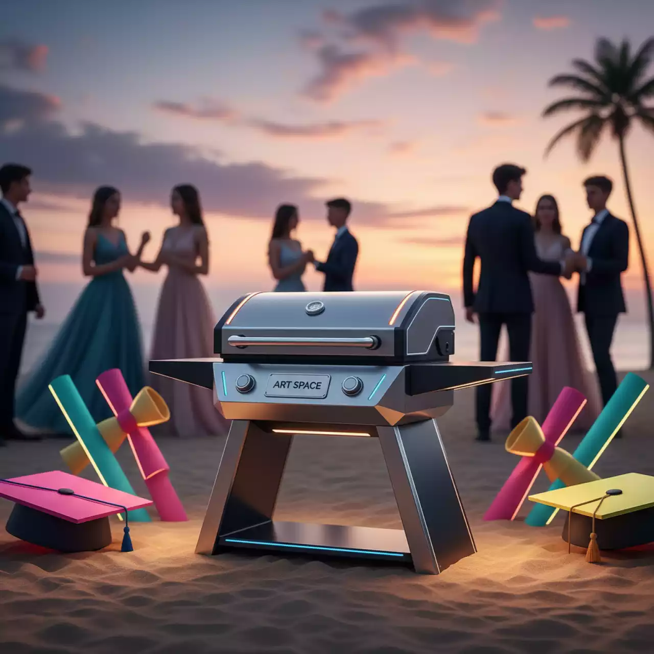 Аренда Мангал 83х30х93 см на пляже «Ривьера» — ART SPACE