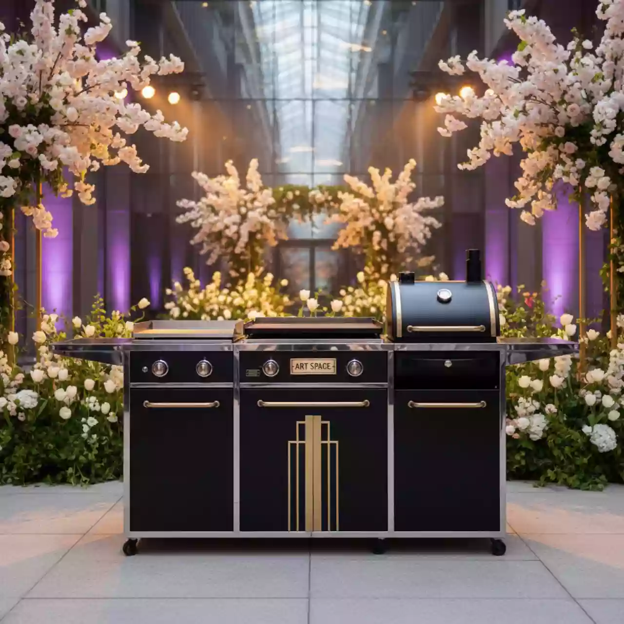 Аренда Мангал гриль модульный Phil в МФК «Горный» — ART SPACE