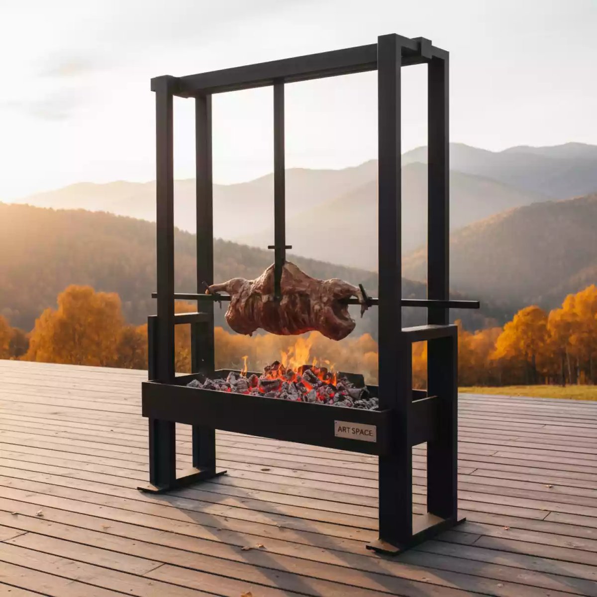 Аренда Мангал с вертелом распятье асадо в Гранд Отель Поляна — ART SPACE