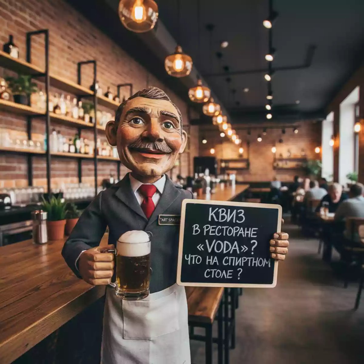 Аренда Марионетки пивной в ресторане «Voda» — ART SPACE