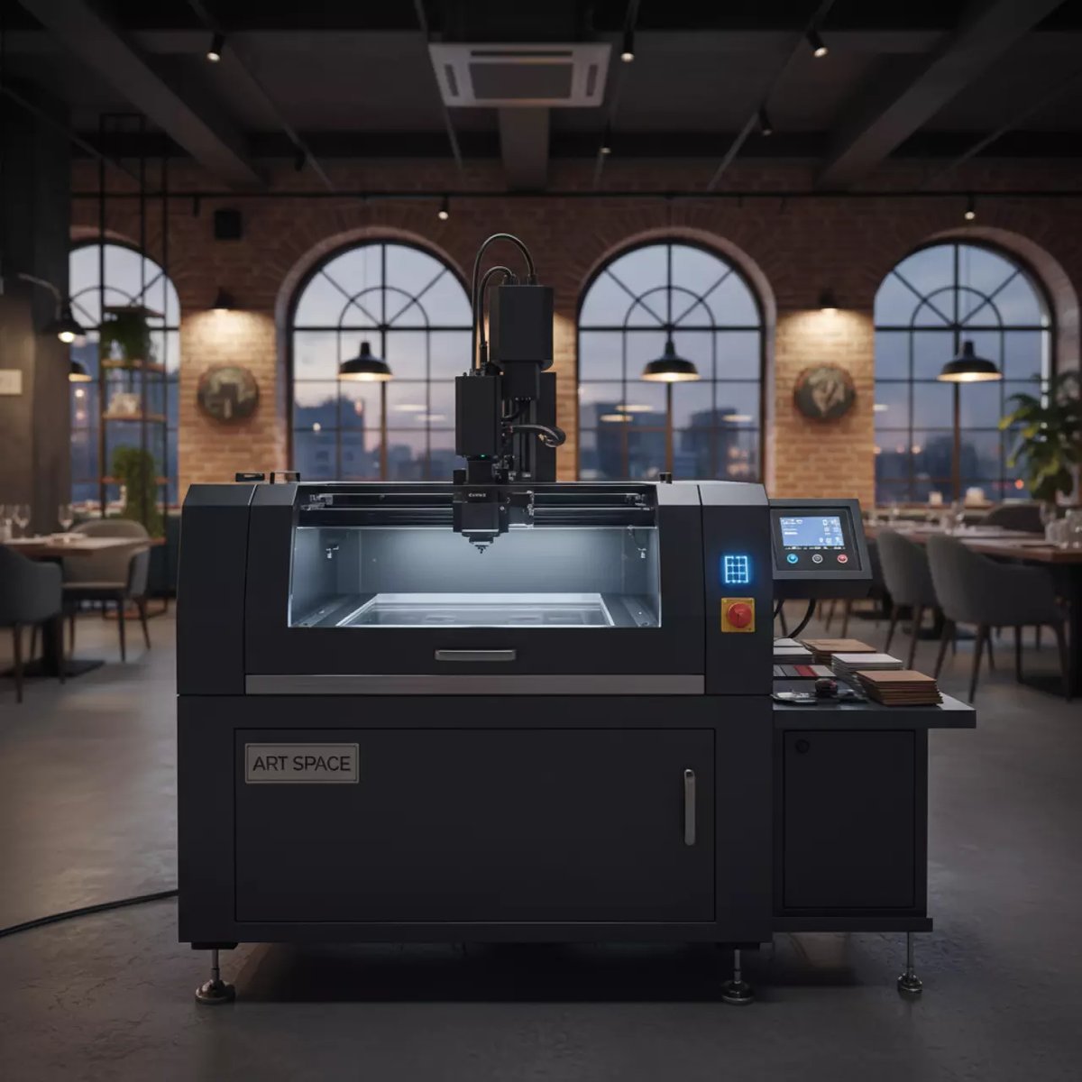 Аренда Маркер лазерный Elixmate SMT 30W 30 Вт 200х200 мм в ресторане «Паруса» — ART SPACE