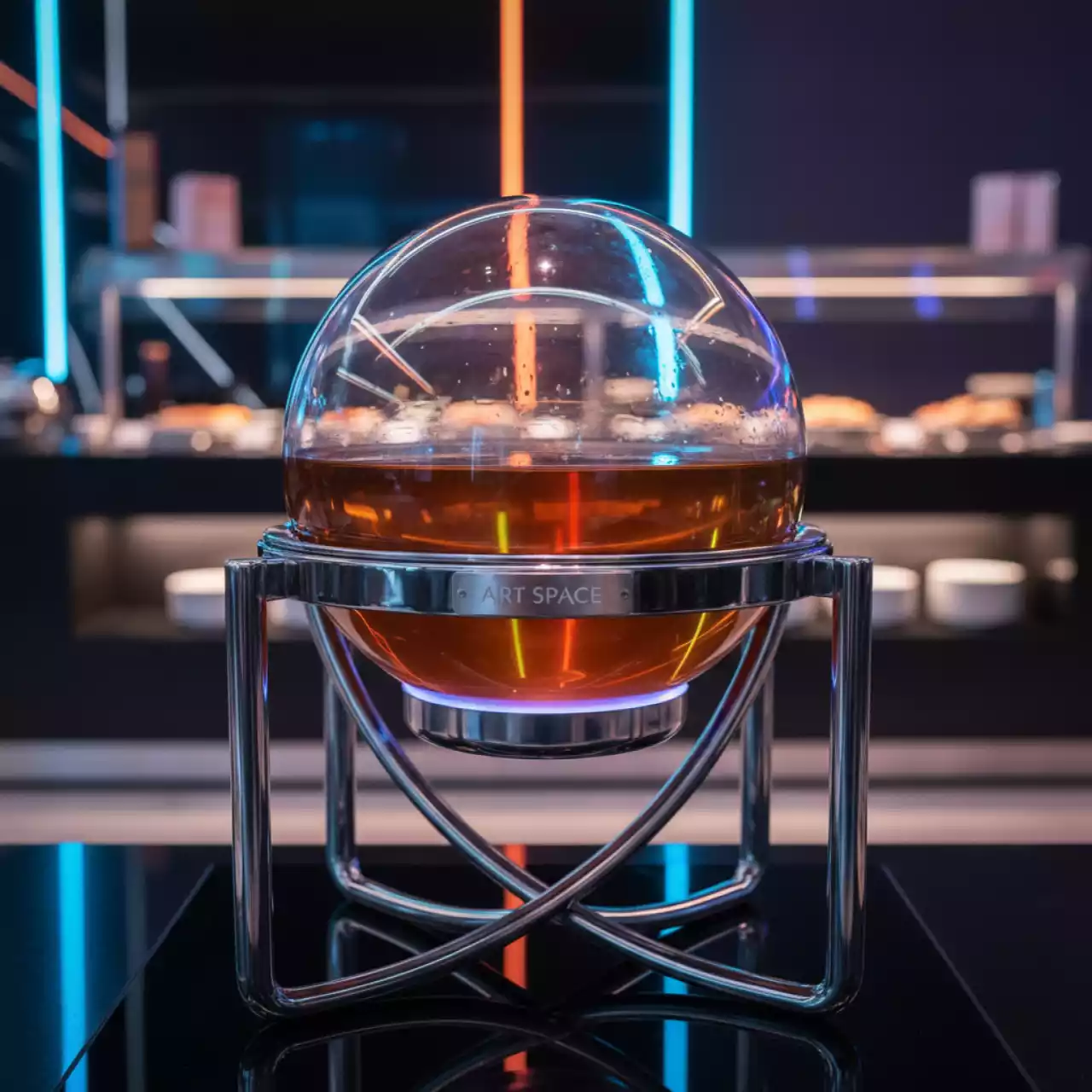 Аренда Мармит круглый со стеклянной емкостью 2 л в ресторане «Высота 5642» — ART SPACE